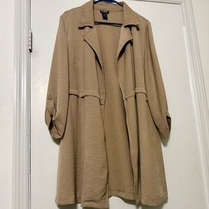 Tan Casual Jacket Blazer Cardigan